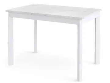 L110 мрамор белый/белые стол раздвижной