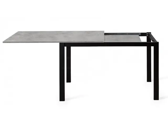 L110 бетон/черные стол раздвижной 4