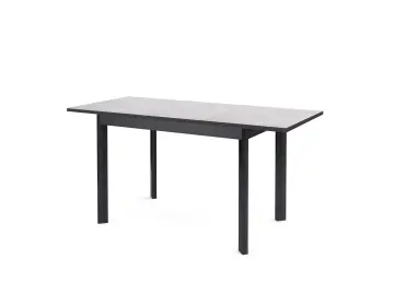 L110 хромикс белый/черные стол раздвижной