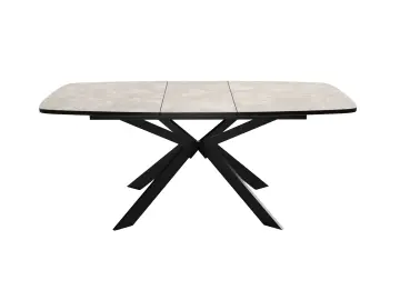 B140 Хромикс белый стол раздвижной