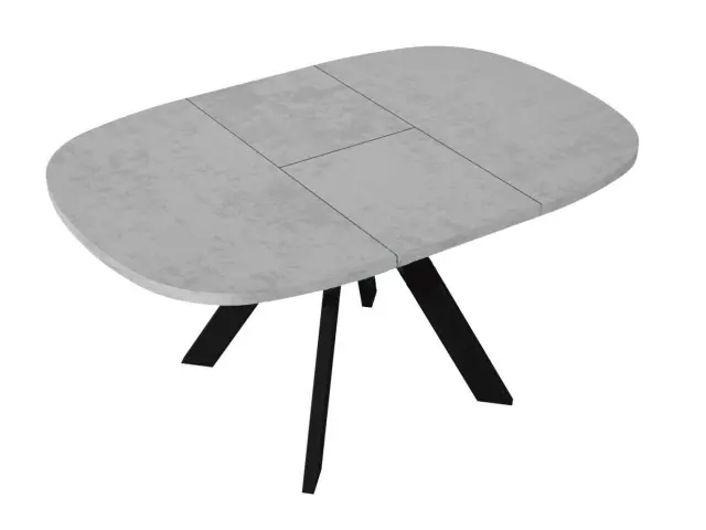 B110 Бетон квадратный стол раздвижной 4