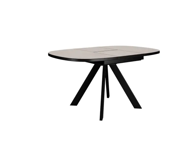 B110 Хромикс белый квадратный стол раздвижной 3