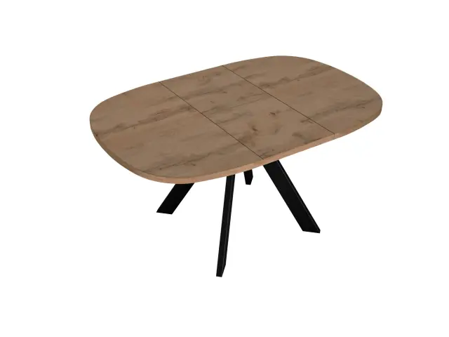 B110 Дуб Галифакс квадратный стол раздвижной 4