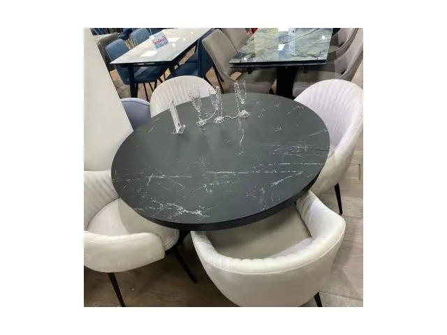 Стул для кухни DikLine 440 C103 крем, ножки черные 7