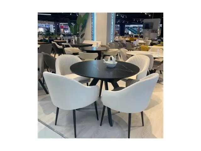 Стул для кухни DikLine 440 C103 крем, ножки черные 8