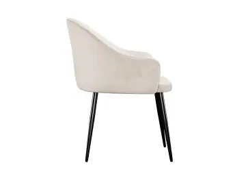 Стул для кухни DikLine 440 C103 крем, ножки черные