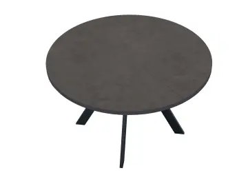 RD120 Хромикс бронза/черные круглый стол раздвижной