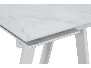 WINGS Жемчужный Перито/Белый стол раздвижной