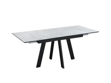 WINGS Жемчужный Перито/Черный стол раздвижной