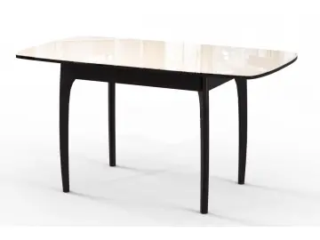 M40 венге/стекло бежевое стол раздвижной