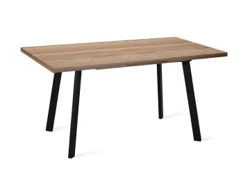 Стол DikLine HB120 Дуб Галифакс натуральный /опоры черные