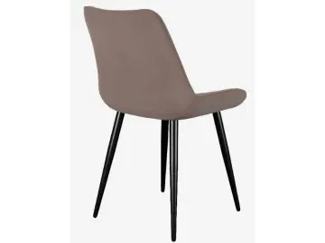Кухонный стул DikLine 226 поворотный B5 LATTE, ножки черные