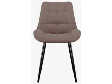 Кухонный стул DikLine 226 поворотный B5 LATTE, ножки черные