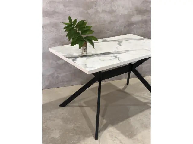 ВЕРОН-L(HPL) стол раздвижной с пластиковым покрытием (бабочка) 2