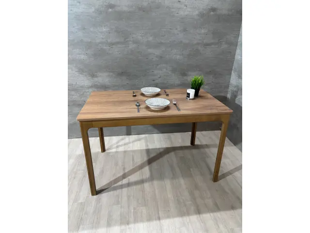 Стол АМАРАНТ(HPL) раздвижной из массива 2