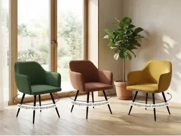 Стул 277 поворотный NS Pine зеленый