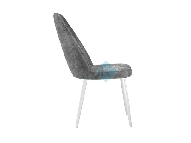 Стул 327 поворотный M13 светло-серый/ белые 2