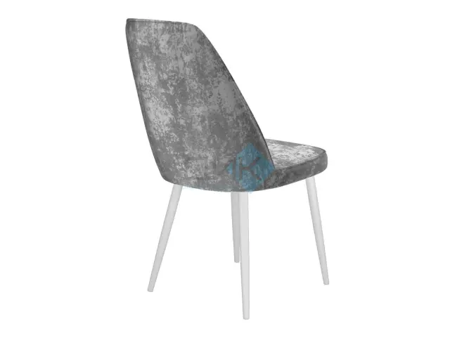 Стул 327 поворотный M13 светло-серый/ белые 4