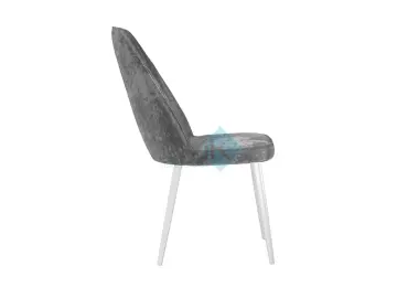 Стул 327 поворотный M13 светло-серый/ белые