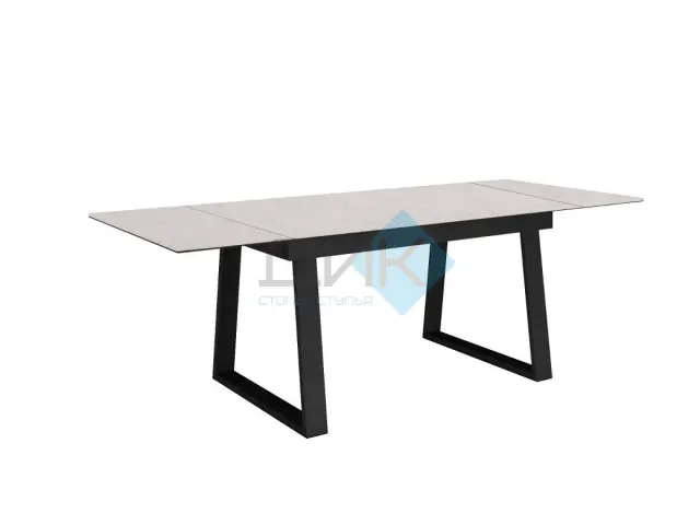 Стол DZ160 хромикс белый 2