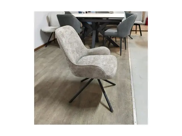 Стул для кухни DikLine 402 N13 св.бежевый, ножки черные 5