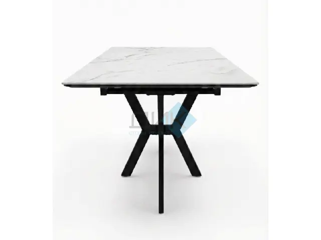 Стол DI100 Мрамор Кристал белый 3