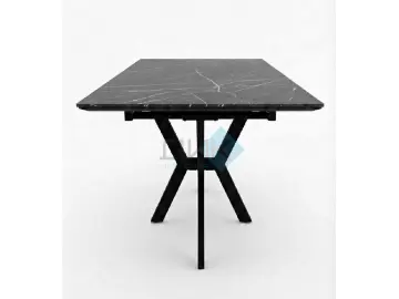 Стол DI100 Камень Пьетра Гриджиа чёрный