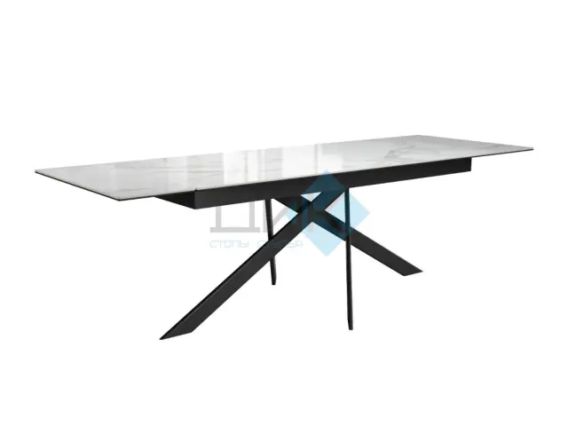 Стол EKX180 Белый глянец (К8/2) (керамогранит глянец) 2