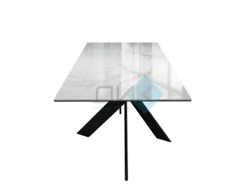 Стол EKX180 Белый глянец (К8/2) (керамогранит глянец)