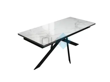 Стол EKX180 Белый глянец (К8/2) (керамогранит глянец)