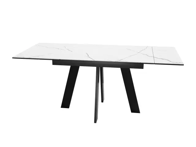 Стол SFM120 стекло Оптивайт Белый мрамор 2