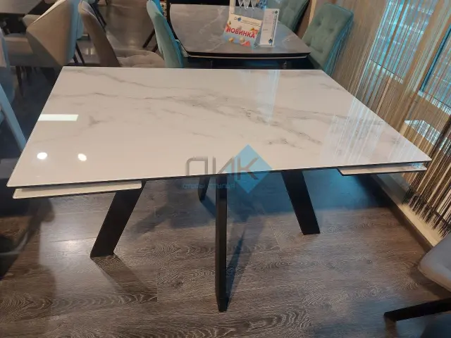 Стол SFM120 стекло Оптивайт Белый мрамор 3