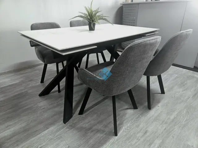 Стол DX140M Хромикс белый 5