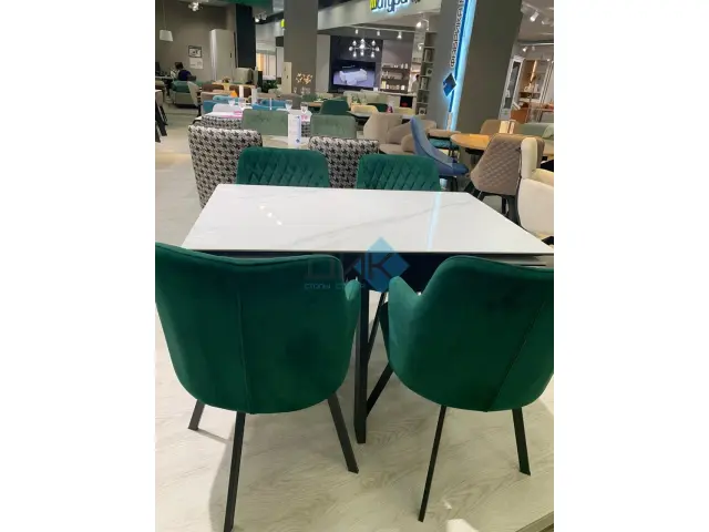 Стол SKM120 Carrara Gloss (мрамор глянец белый) 5