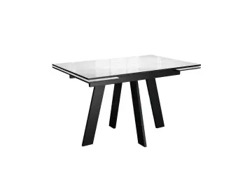 Стол SKM120 Carrara Gloss (мрамор глянец белый)