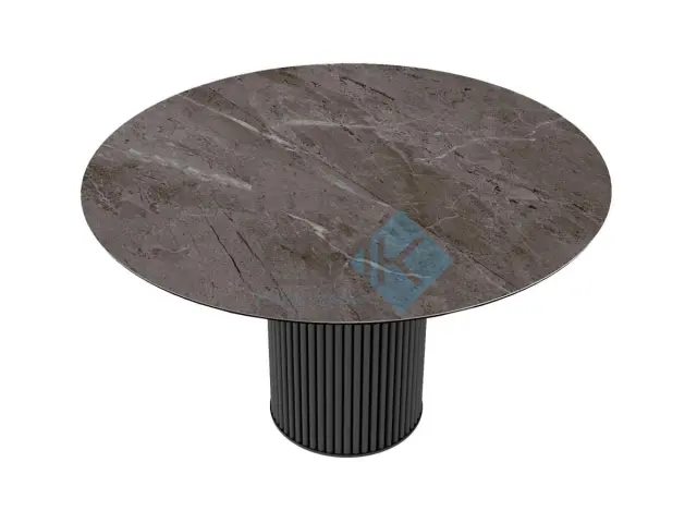 Стол AKRR120 Керамика Tundra Gris (темно-серый суперглянец) 1