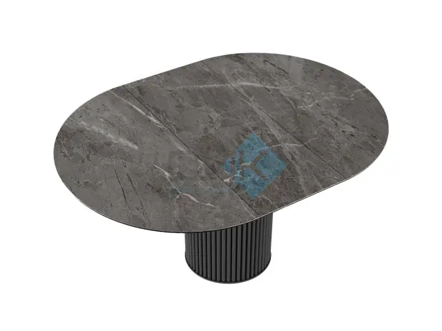 Стол AKRR120 Керамика Tundra Gris (темно-серый суперглянец) 3