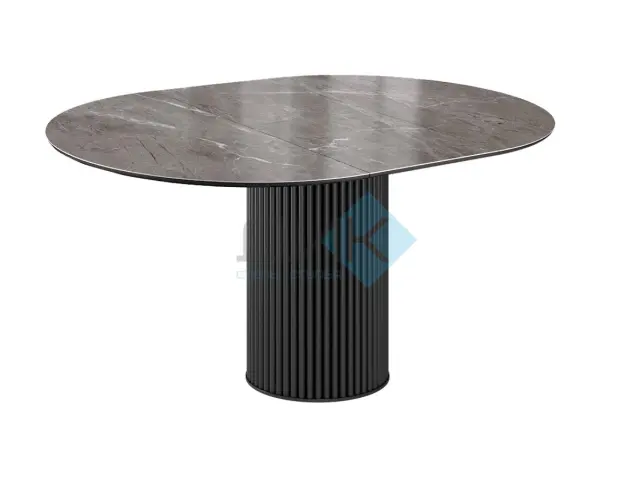 Стол AKRR120 Керамика Tundra Gris (темно-серый суперглянец) 4