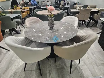 Стол AKRR120 Керамика Tundra Gris (темно-серый суперглянец)