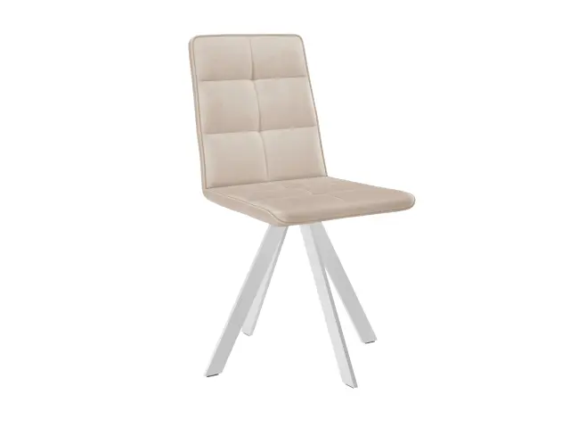 Стул 230 поворотный B03 BEIGE/белые 1