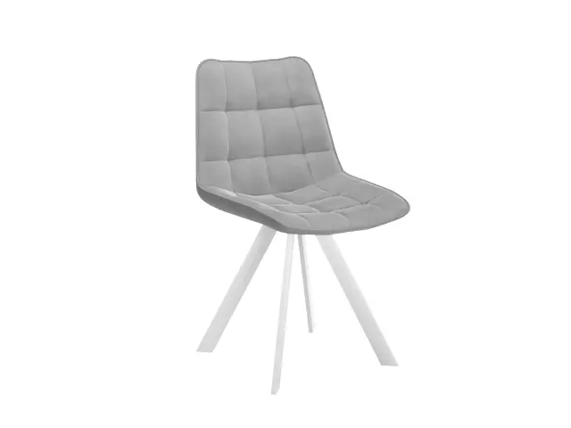 Стул 229 поворотный B22 GREY/белые 1