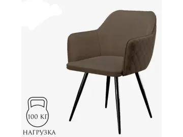 Поворотный стул DikLine 277 поворотный NS05 CAPPUCCINO, ножки черные