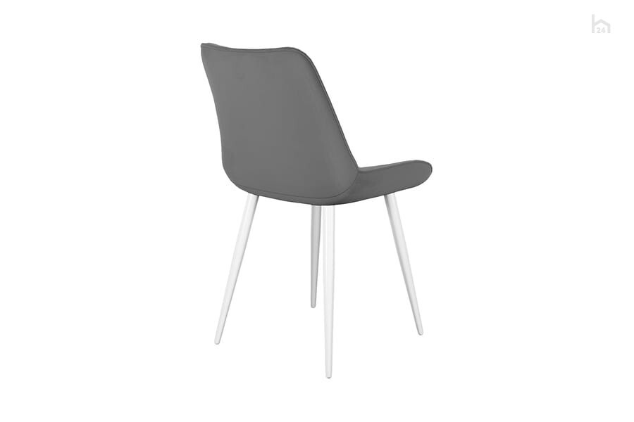 Стул мягкий 206М, микровелюр B22 grey, ножки белые 3 small