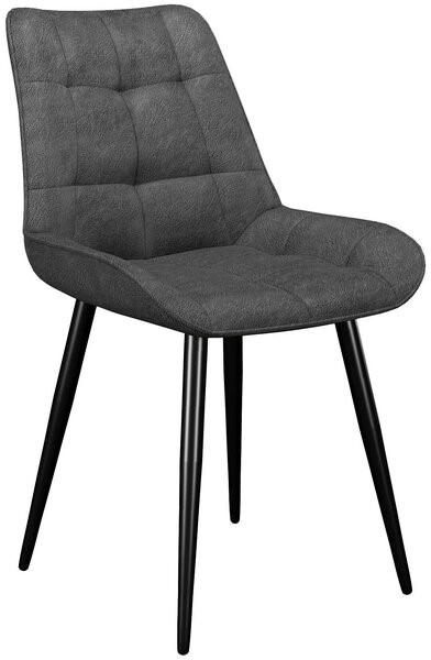 Стул 206М, микровелюр B22 grey, ножки черные