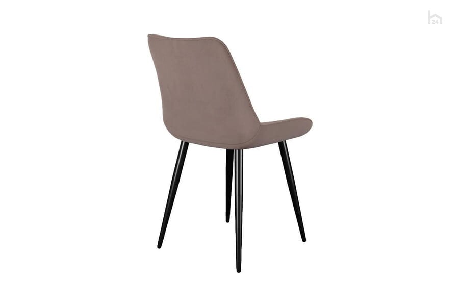Стул кухонный 206М, микровелюр B5 latte, ножки черные 3 small