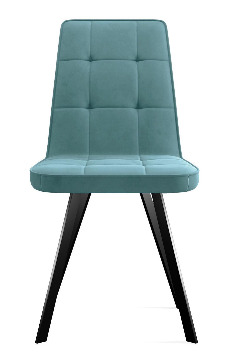 Мягкий стул 207, микровелюр B15 mint, ножки черные 2 small