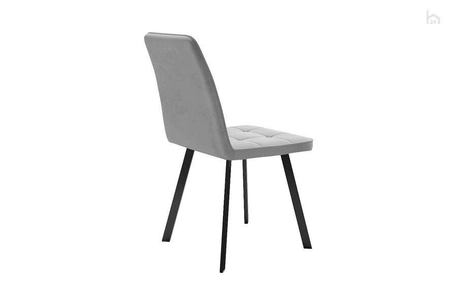 Стул 207, микровелюр B22 grey, ножки черные 2 small