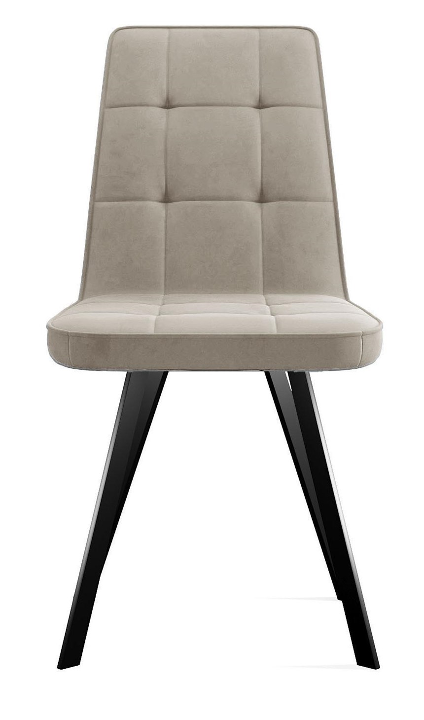 Кухонный стул 207, микровелюр B3 beige, ножки черные 2 small