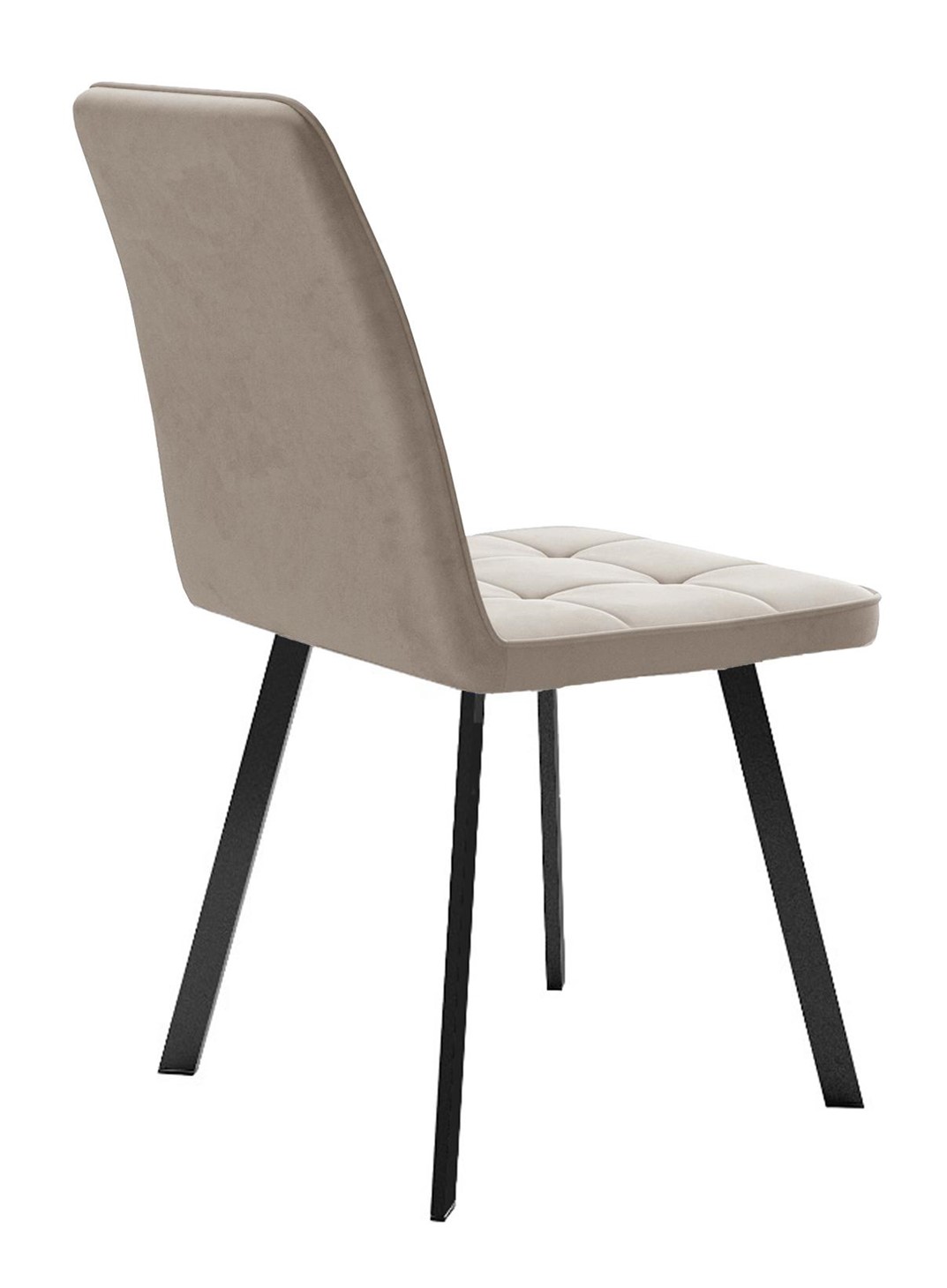 Кухонный стул 207, микровелюр B3 beige, ножки черные 3 small