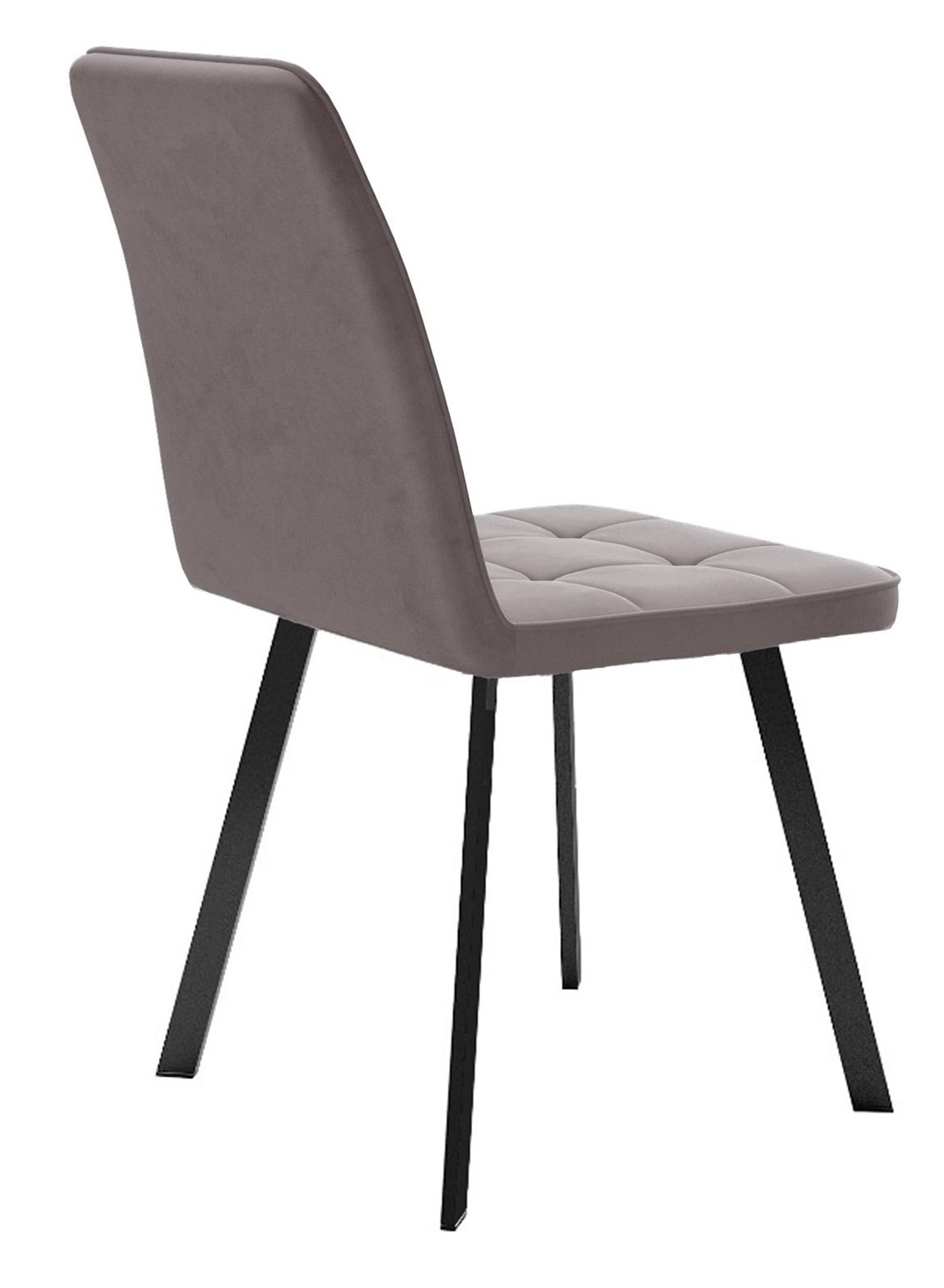 Кухонный стул 207, микровелюр B5 latte, ножки черные 3 small